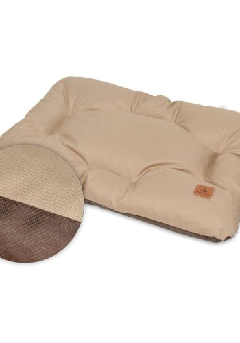 ANIMOOD Mort hundeseng, rektangulr - cappuccino brun wigofil (93x73)