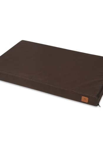 ANIMOOD Melman orthopädisches Hundebett, rechteckig - braunes Wigofil (74x45)