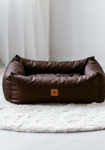 ANIMOOD Maurice Hundebett, rechteckig - Braun und Wigofil (61x70)