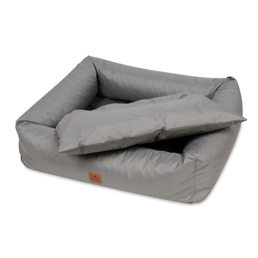 ANIMOOD Maurice Hundebett, rechteckig - Grau und Wigofil (61x70)