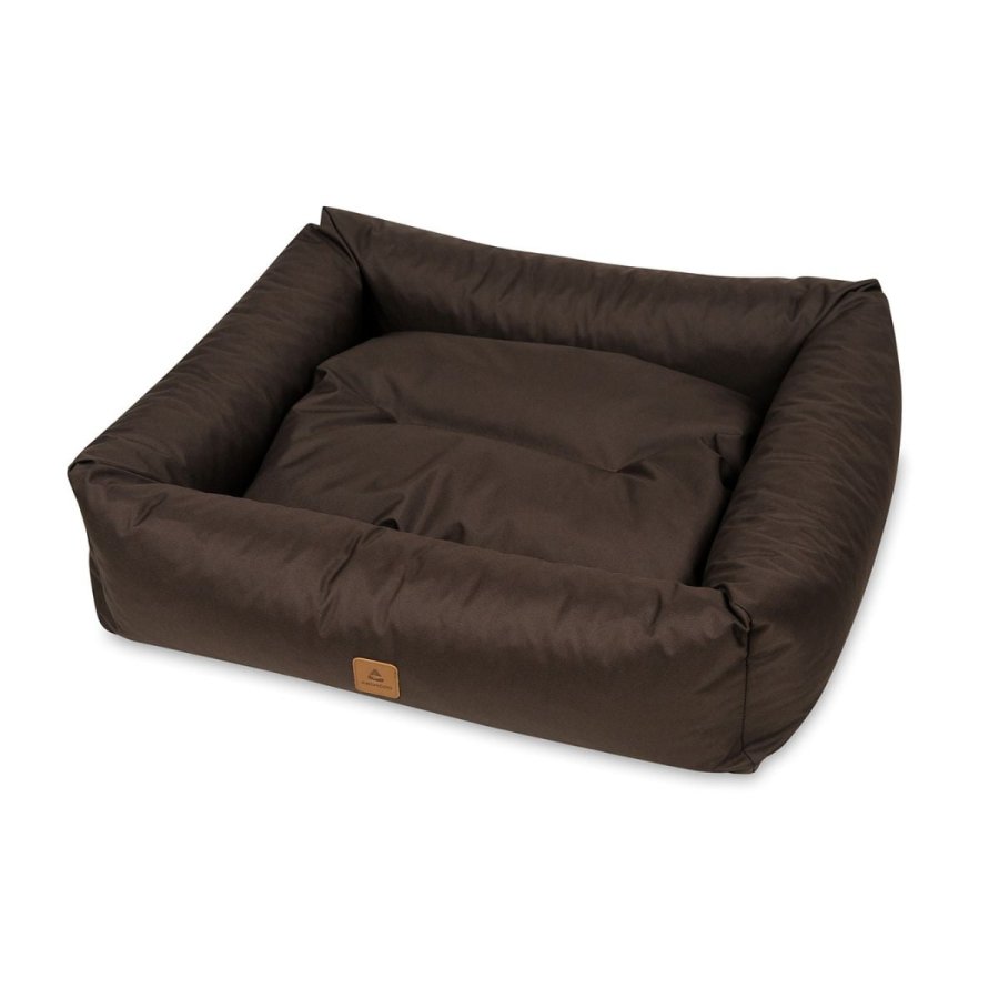 ANIMOOD Maurice Hundebett, rechteckig - braun und Wigofil (100x82)