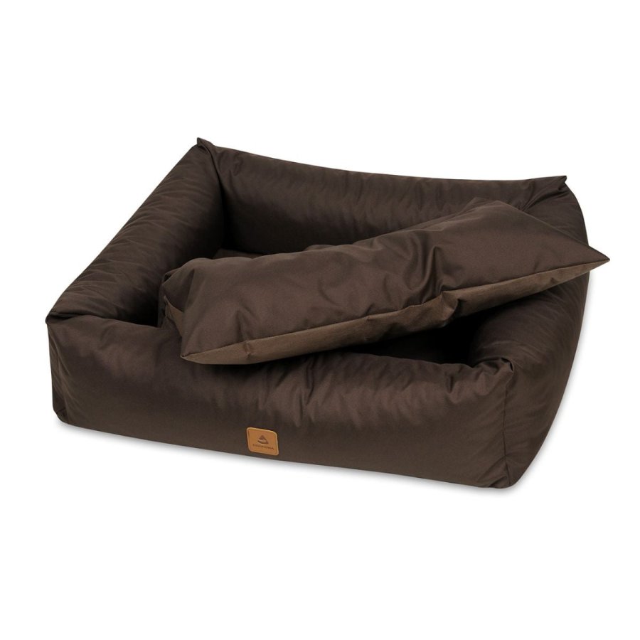 ANIMOOD Maurice Hundebett, rechteckig - braun und Wigofil (100x82)