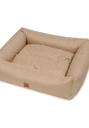 ANIMOOD Maurice hundeseng, rektangulr - cappuccino brun og wigofil (61x70)