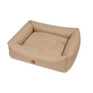 ANIMOOD Maurice hundeseng, rektangulr - cappuccino brun og wigofil (100x82)