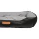 ANIMOOD Milo gestepptes Hundebett, rechteckig – grau und Wigofil-Stoff (76 x 60)