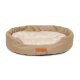 ANIMOOD Mia hundeseng, oval - beige flyelsstoff (62x51)