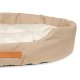 ANIMOOD Mia hundeseng, oval - beige flyelsstoff (72x61)