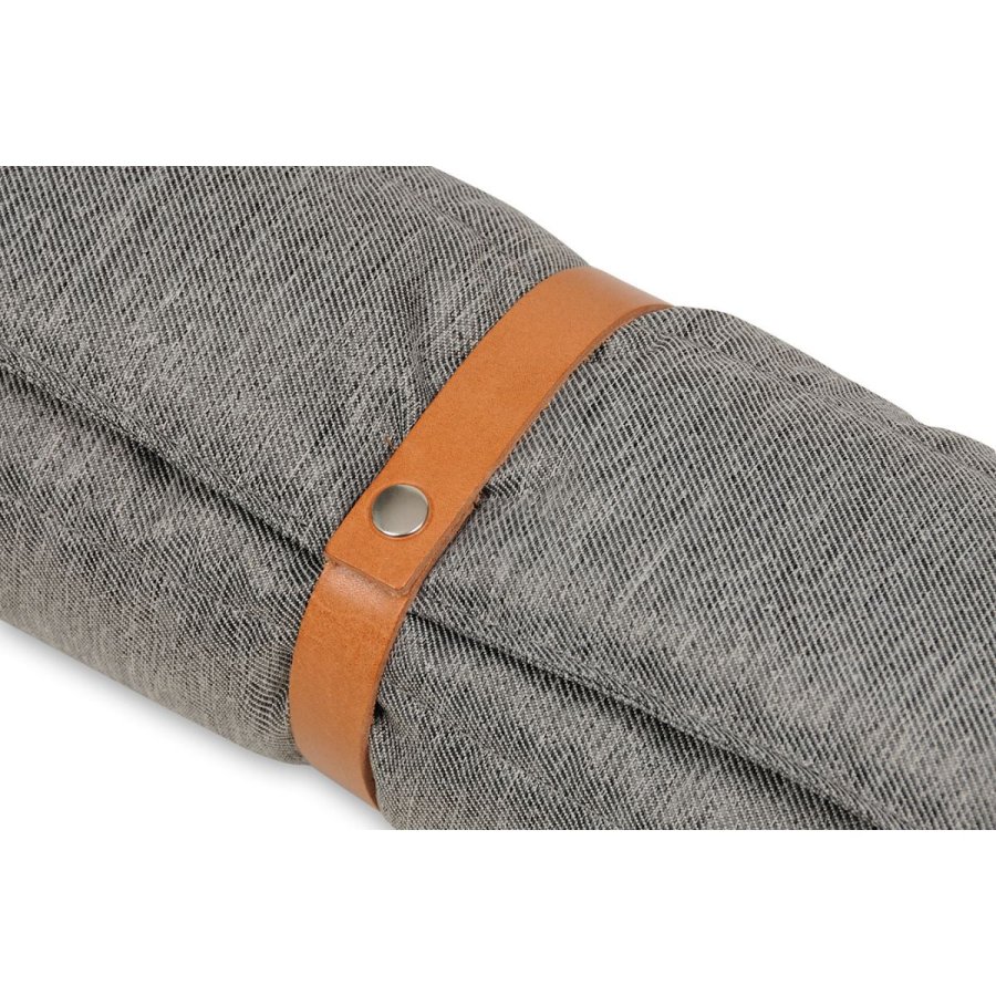 ANIMOOD Luna pet rullematte, rektangulr - grtt stoff (100x60)