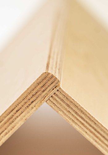 ANIMOOD Rico hundehus, med velurpute, rektangulr - naturlig kryssfiner (48x40)