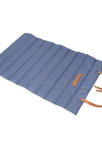 ANIMOOD Luna rullemtte til kledyr, rektangulr - bl stof (100x60)