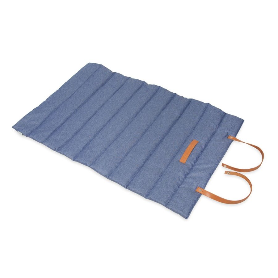 ANIMOOD Luna rullemtte til kledyr, rektangulr - bl stof (100x60)