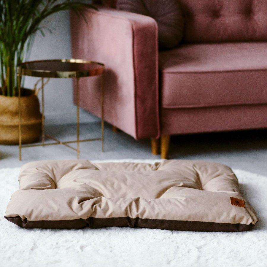 ANIMOOD Mort hundeseng, rektangulr - cappuccino brun wigofil (93x73)