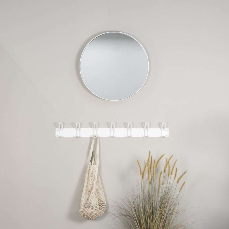 SPINDER DESIGN Miles 7 knagerkke, m. 7 knager - hvid stl