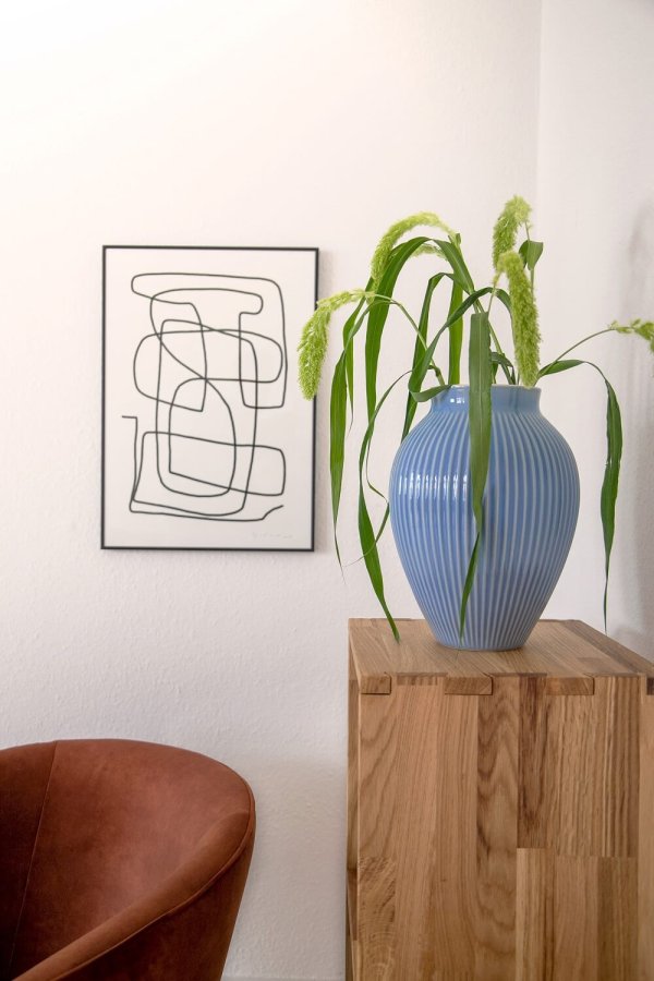 NOCNOI Puzzle rektangulr reol, m. 4 rom - massiv oljet eik (139x36)