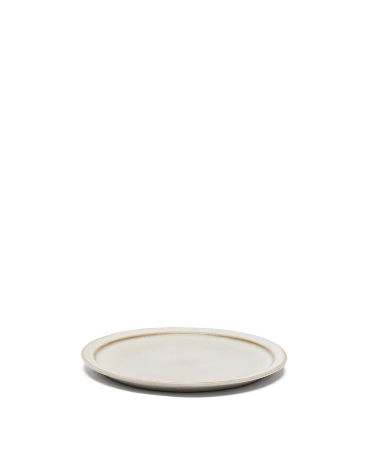KAVE HOME Coval desserttallerken, rund - beige keramikk (23)