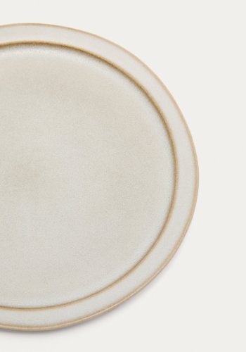 KAVE HOME Coval desserttallerken, rund - beige keramikk (23)