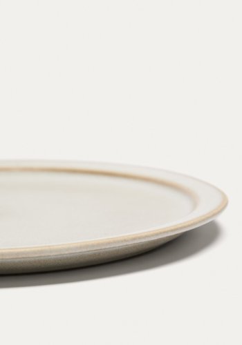 KAVE HOME Coval desserttallerken, rund - beige keramikk (23)