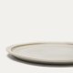 KAVE HOME Coval flat plate, rund - beige keramikk (28)