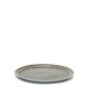KAVE HOME Coval flat plate, rund - grbrun keramikk (28)