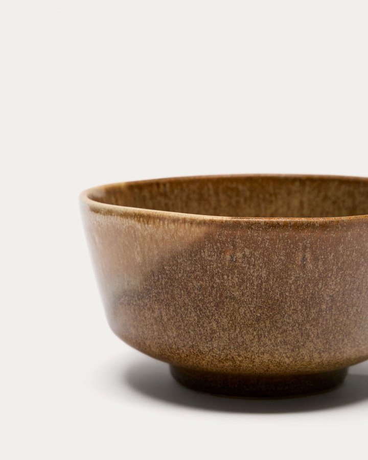 KAVE HOME Nagoli bolle, rund - brun keramikk (15)