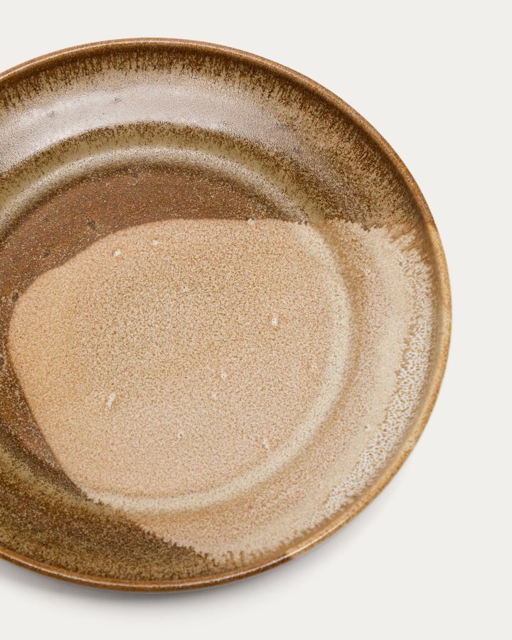 KAVE HOME Nagoli desserttallerken, rund - brun keramikk (22,5)