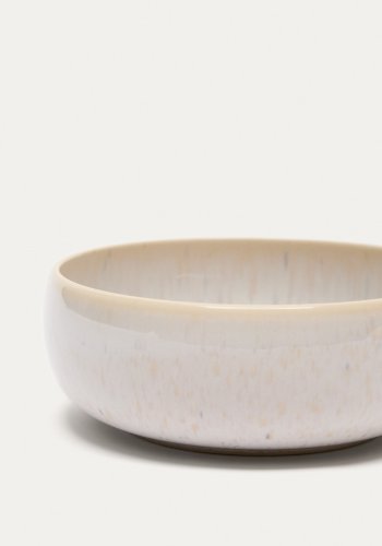 KAVE HOME Uilo liten sk�l, rund - vit keramik (�14,5)