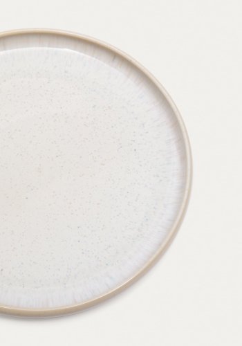 KAVE HOME Uilo desserttallrik, rund - vit keramik (�21,5)