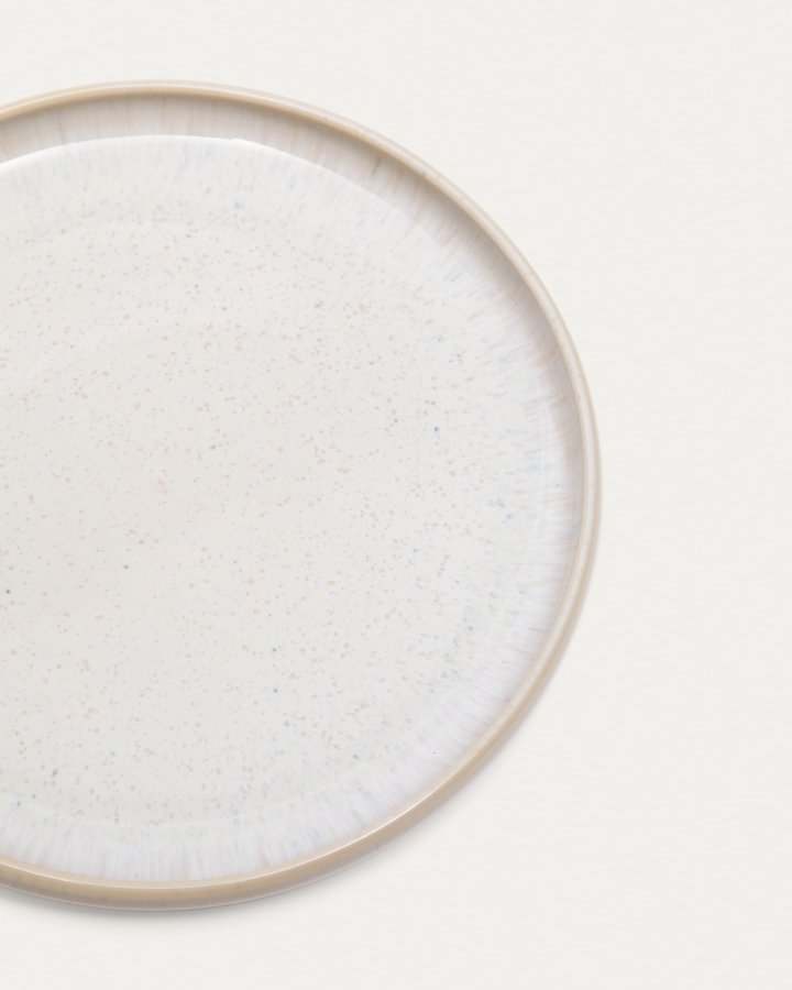 KAVE HOME Uilo desserttallrik, rund - vit keramik (�21,5)