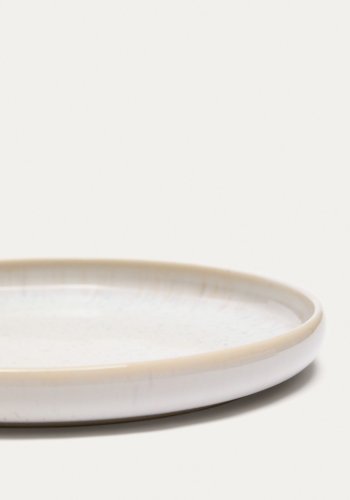 KAVE HOME Uilo desserttallrik, rund - vit keramik (�21,5)