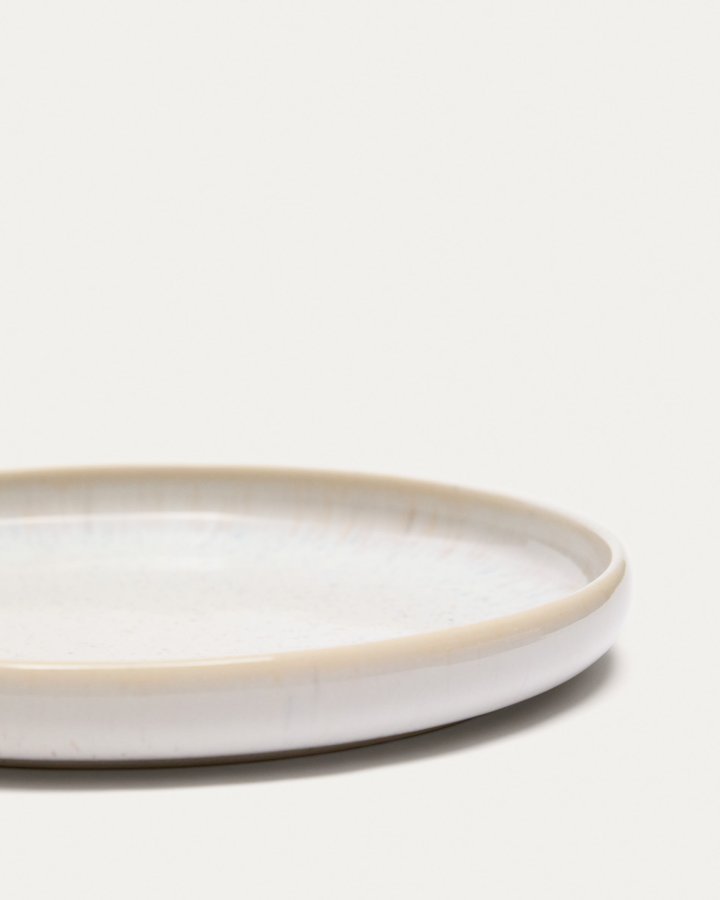 KAVE HOME Uilo desserttallrik, rund - vit keramik (�21,5)