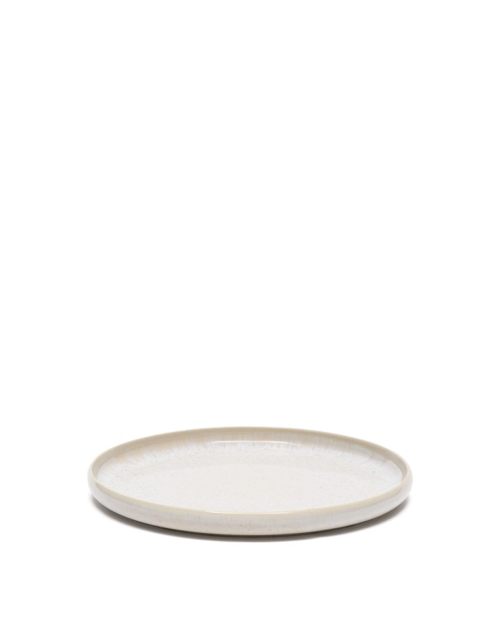 KAVE HOME Uilo platt tallrik, rund - vit keramik (�26,5)