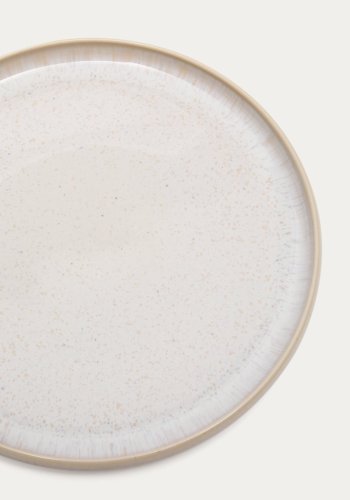 KAVE HOME Uilo platt tallrik, rund - vit keramik (�26,5)