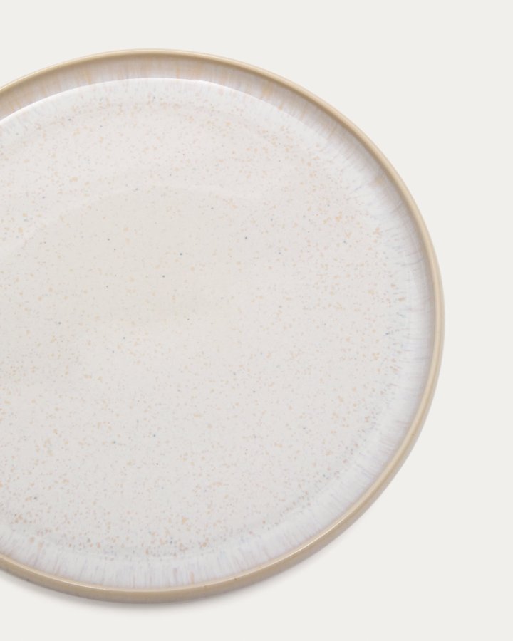 KAVE HOME Uilo platt tallrik, rund - vit keramik (�26,5)