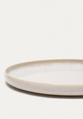 KAVE HOME Uilo platt tallrik, rund - vit keramik (�26,5)