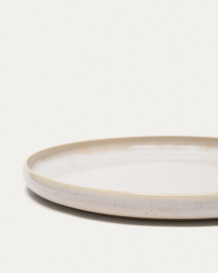 KAVE HOME Uilo platt tallrik, rund - vit keramik (�26,5)