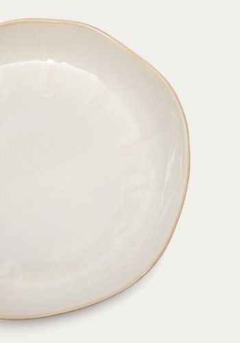 KAVE HOME Tiraya desserttallerken, rund - hvit keramikk (24)