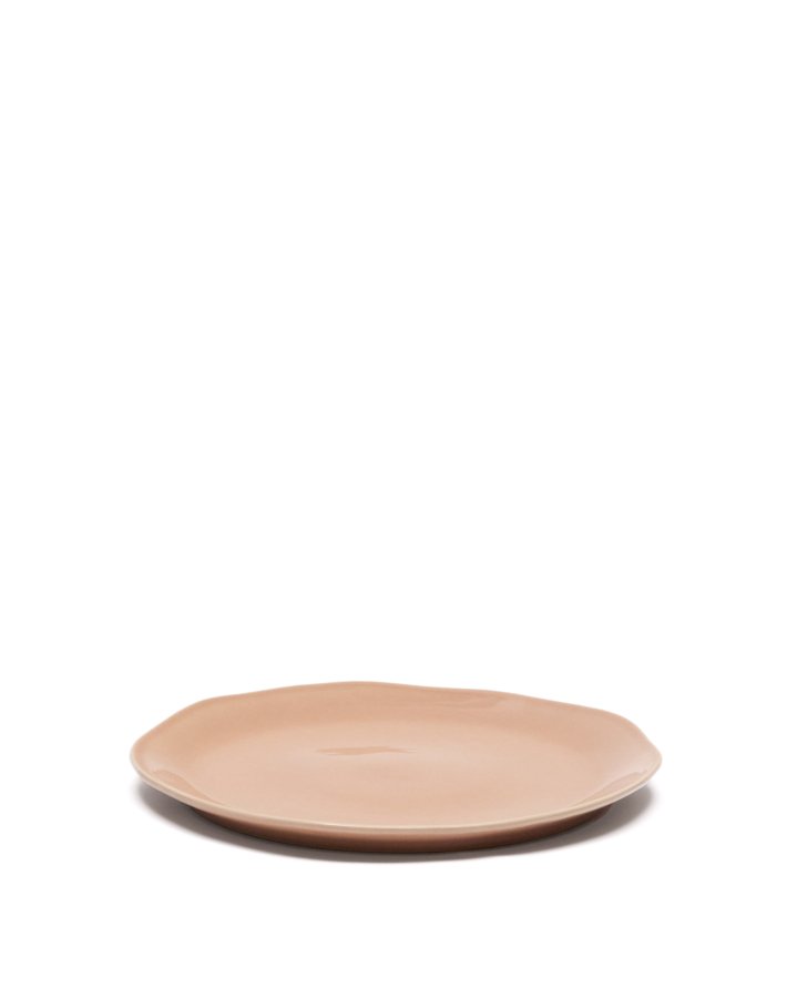 KAVE HOME Tiraya flat tallerken, rund - rosa keramikk (27)