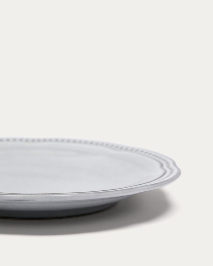 KAVE HOME Dovec desserttallerken, rund - bl keramikk (22,5)