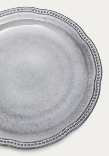 KAVE HOME Dovec flat plate, rund - bl keramikk (27)