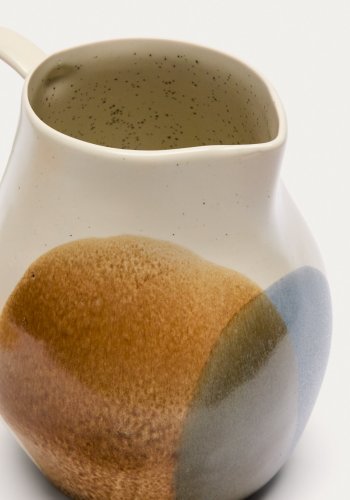 KAVE HOME Miglo kanne, m. hank - flerfarget keramikk