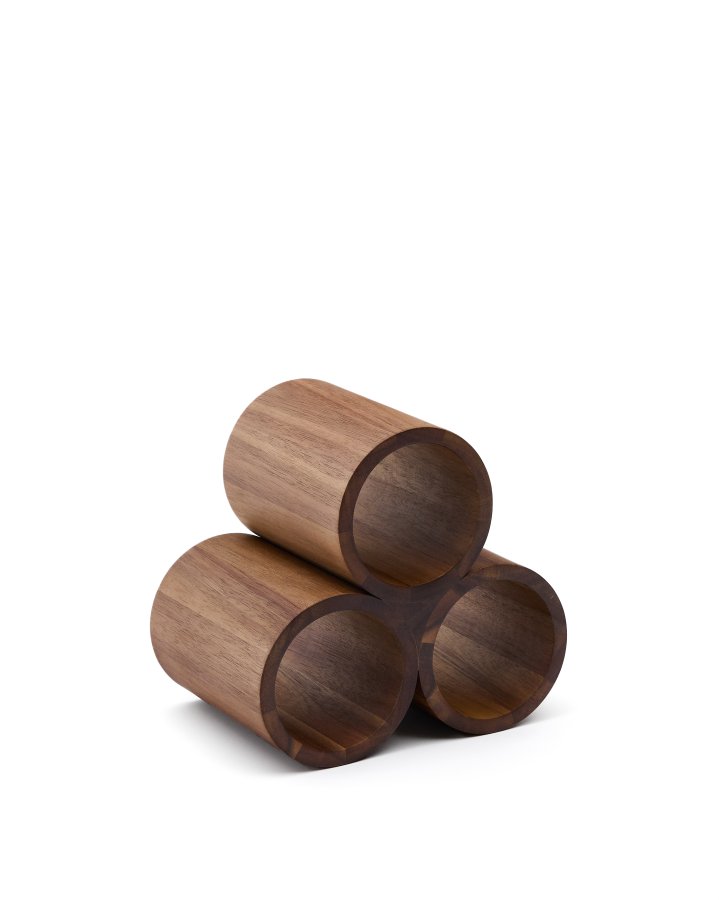 KAVE HOME Sesilu liten flaskehylle i FSC 100 % akasietre