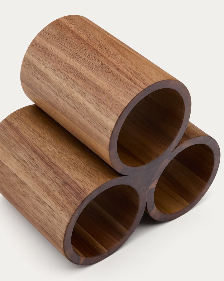 KAVE HOME Sesilu liten flaskehylle i FSC 100 % akasietre