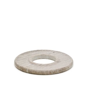 KAVE HOME Morel serveringsbakke, rund - beige marmor (�35)
