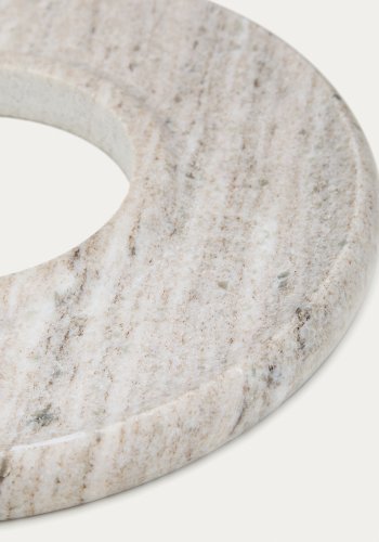 KAVE HOME Morel serveringsbakke, rund - beige marmor (�35)