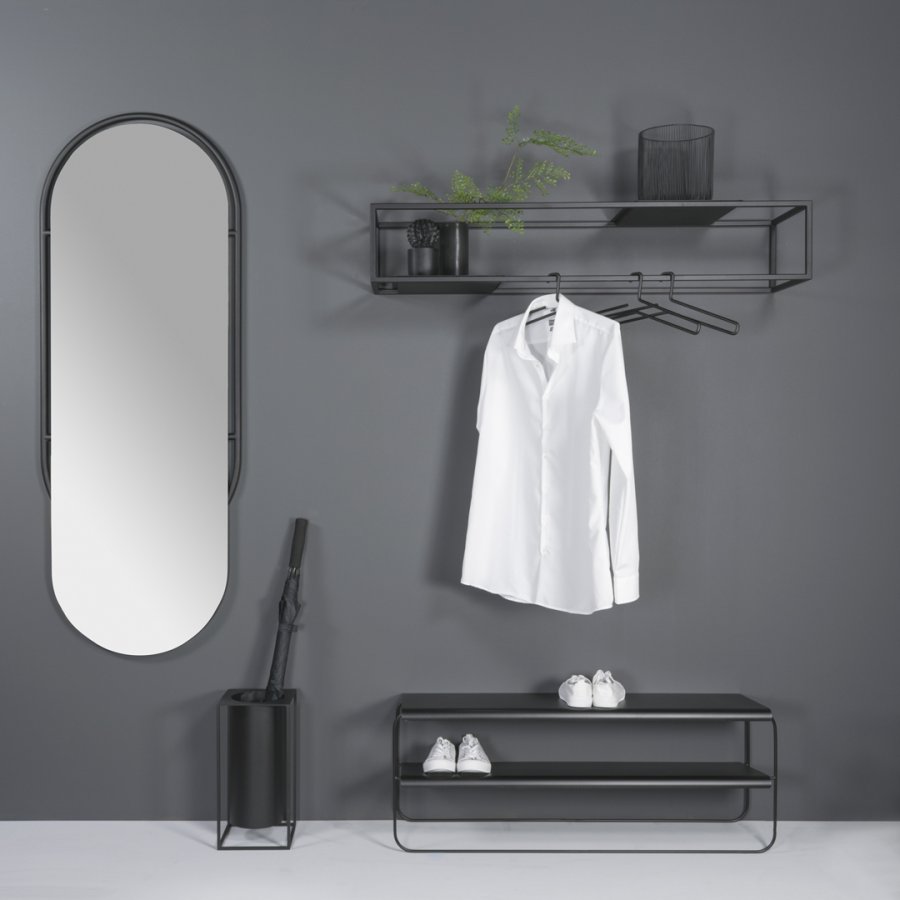 SPINDER DESIGN Stativ knaggrekke - svart stl (B:118)