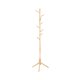 VASAGLE RCR004N01 stumtjener, m. 8 kroge, 3 h�jdeindstillinger - natur gummitr�