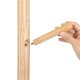 VASAGLE RCR004N01 stumtjener, m. 8 kroge, 3 h�jdeindstillinger - natur gummitr�