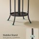 SONGMICS Frittst�ende klesstativ, kjolestativ med paraplyholder, 12 kroker, metall, 175 cm h�y, for gang, stue, soverom, blekksvart RCR011B01
