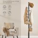 SONGMICS HOME Kaktusformet klesstativ, klesstativstativ, st�ende klesstativ, 8 robuste kroker med buede ender, 175,3 cm h�ye, for kl�r, hatter, vesker, blekksvart RCR039B01