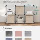 SONGMICS Opbevaringskasser, S�t med 6 non-woven stofkasser med h�ndtag, 30 x 30 x 30 cm, Fit Cube opbevaringsenhed, til hylder, Sammenklappelig, T�jorganisator, Sandbeige RFB006K03